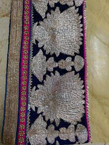 Embroidered Border Half&amp;Half Saree