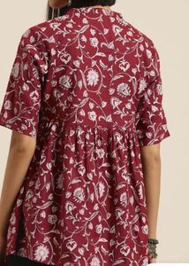 Floral Printed  A-line Short Kurti