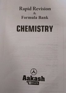 Aakash Chemistry Rapid Revision Book