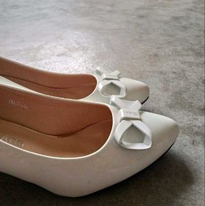 Heels Old Money Aesthetic Cute White Bow Heel