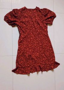 Floral Print Wrap Dress