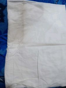 white anarkali suit with plazo