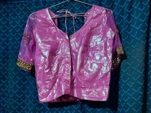 Purple Heavy Beadwork Lehenga Set For Women