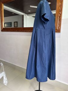 Pleated Long Dress With pockets