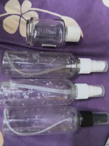 Travel Bottles - Set of 3 + 1 Empty Zudio Bottle