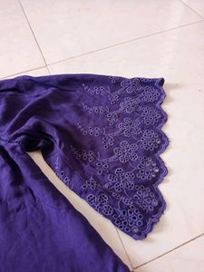 PURPLE FLARED HAND TOP💜