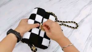 Checkered Crossbody Bag