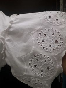 ZARA White Pure Cotton Top