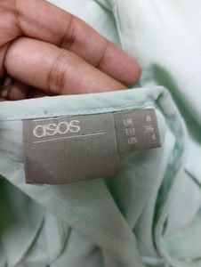ASOS Mint Embroidered Mini Dress