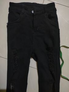 Black Torn Jeans