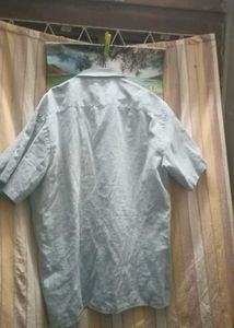 Men&#39;s Blue Plaid Button-Down Shirt