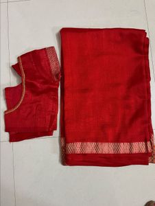 Elegant Red Saree