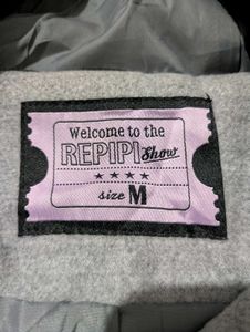 Girls Long Jacket With Cap M Size