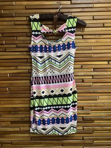 Funky Pattern Mini Dress