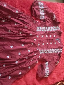 Elegant Embroidered Kurta Dress