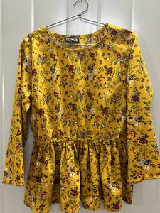 Yellow Floral Top