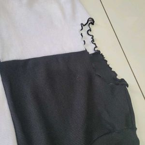 Black &amp; White Top