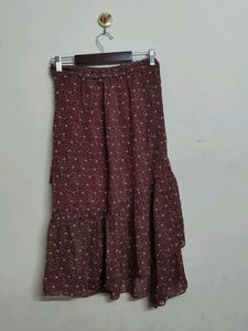 Floral Tiered Skirt