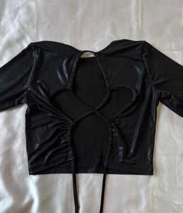 Tokyo Talkies Black Backless Top