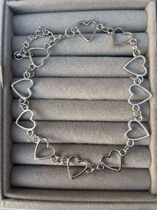 Heart Choker Chain Necklace