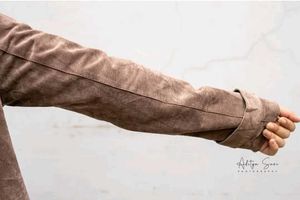 Chocolate Brown Suede Coat