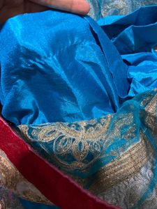 lehenga with long choli and dupatta