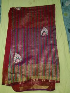 Red Designer Saree