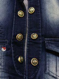 Denim Vest with Buttons