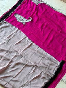 New Shaded Saree - Combination Of Two Cool