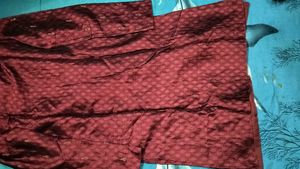 Maroon Embroidered Kurta Set
