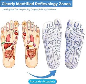 Reflexology Socks With Massage Tool New
