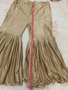 Elegant Embroidered Kurta Set With Garara