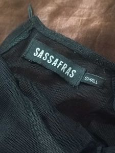 Sassafras Women Sheath Black midi dress