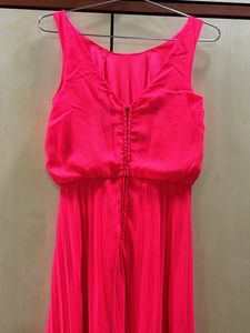 Fluroscent Pink Maxi dress