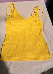 Short Yello Kurti