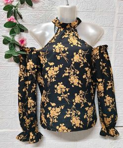 🎁Buy 2 Get 1 Free 🎁 Floral Cold Shoulder Top