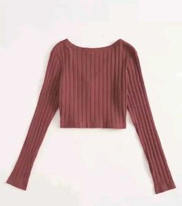 Ribbed Knit Cropped Cardigan