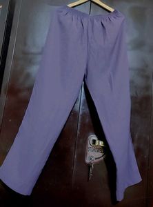 Levender Color Wide Leg Trouser Pant for 32 Waist