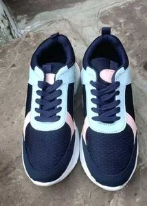 Stylish Navy &amp; Pink Sneakers