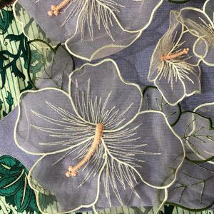 Levender Floral Stripped Top.