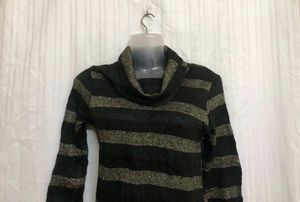 Black High Neck Top