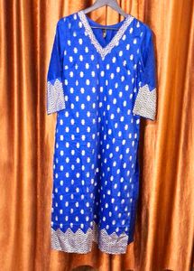 ZIYAA BRAND KURTA With Golden Prints Size 40 inche