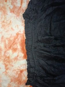 An Off The Shoulder Black Stylish Top