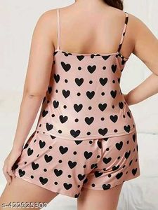 Heart Print Pajama Set