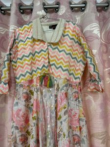 Pink Bandhani Skirt