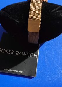 Joker And Witch Black Analogue Watch