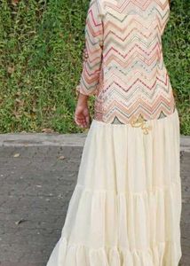 Elegant Embroidered Georgette Kurta Set