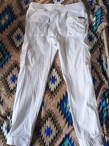 White Cargo Pants