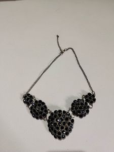 Statement Black Beaded Necklace