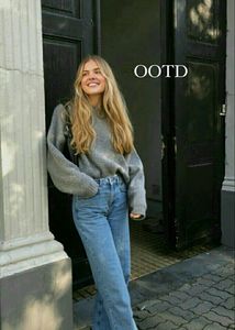 Oversized Korean Knit Sweater 👚